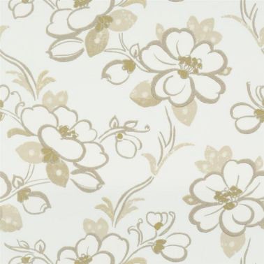 Papel de parede P571-01 LOTUS FLOWER - OYSTER - Designers Guild