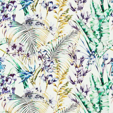 Dekostoff HAMA120353-paradise-blueberry gooseberry zest Harlequin