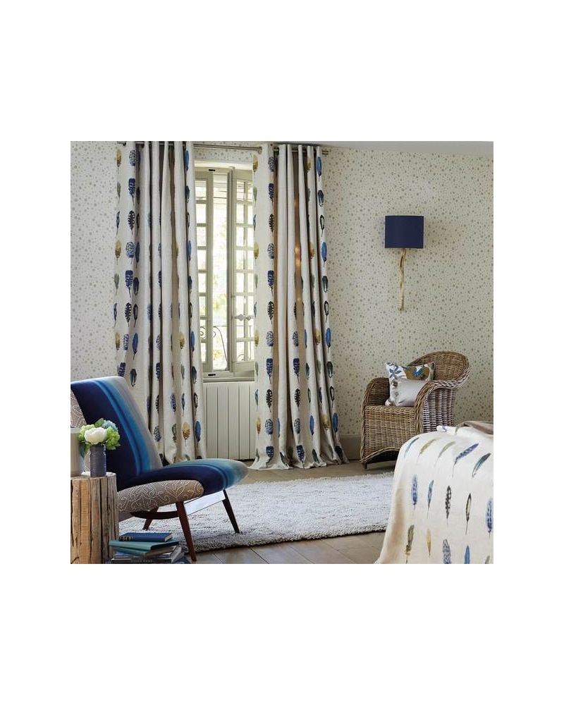 Dekostoff HAMA120338-limosa-indigo mustard stone Harlequin
