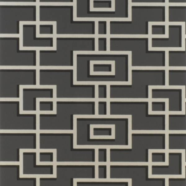 Papier peint P533-05 RHEINSBERG - NOIR - Designers Guild