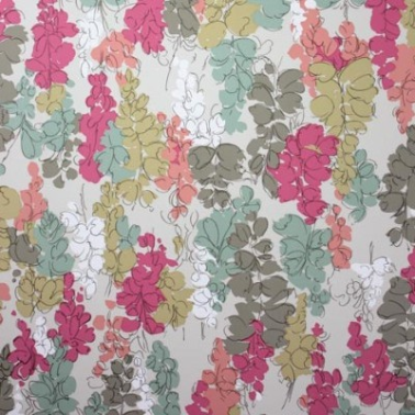 Papel Pintado Fairfield NCW4104-05_AQUA ROSE PINK - NINA CAMPBELL