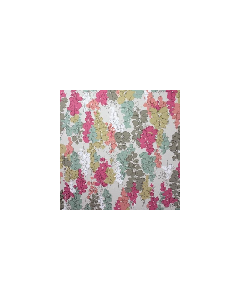 Papier peint Fairfield NCW4104-05_AQUA ROSE PINK - NINA CAMPBELL