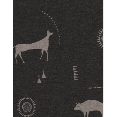 Tissus Prairie Charcoal Andrew Martin