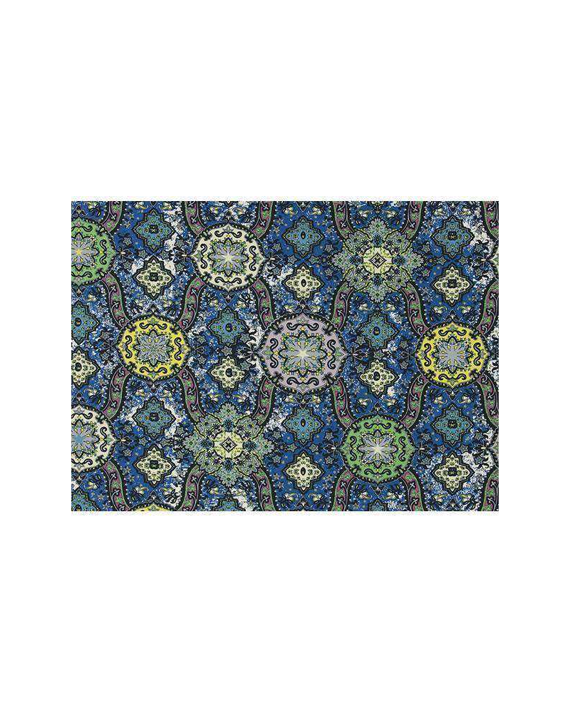 Tela FCL030-04 WILD PALMS - COBALT CHRISTIAN LACROIX