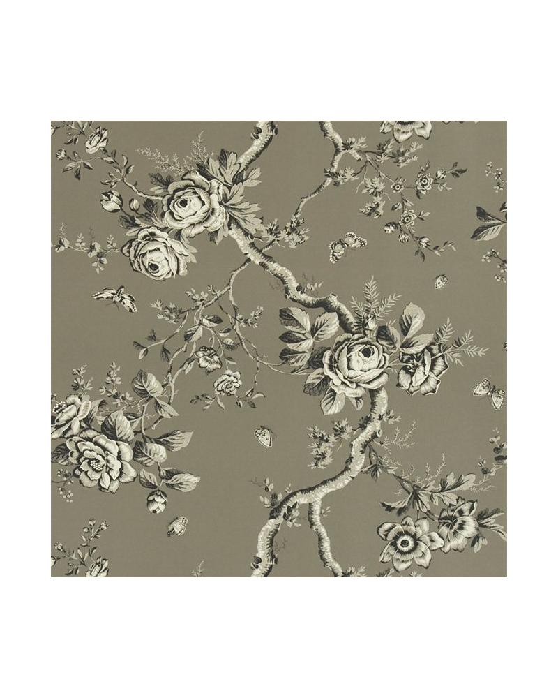 Papel Pintado PRL27-04 ASHFIELD FLORAL - GUN METAL - Ralph Lauren Home Papel Pintado PRL27-04 ASHFIELD FLORAL - GUN METAL - Ralph Lauren Home