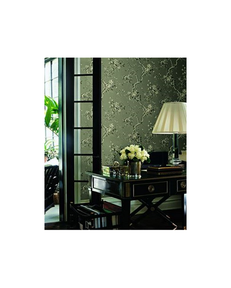 Carta da Parati PRL27-05 ASHFIELD FLORAL - SAPPHIRE - Ralph Lauren Home