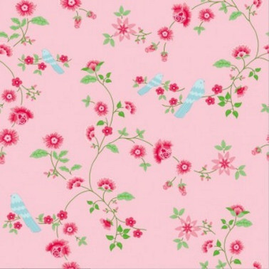 Tapete Bird Branches Pink 2000111 - COORDONNE