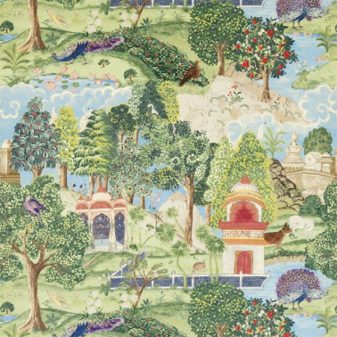 Dekostoff ZJAI321686-green coral-peacock garden ZOFFANY