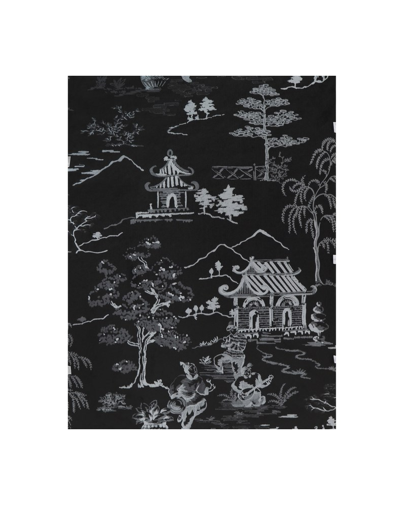 Papier lackiert GDW-5256-001 Singapur Black-Plata - Ja. LORENZO CASTILLO Papier lackiert GDW-5256-001 Singapur Black-Plata - Ja. LORENZO CASTILLO