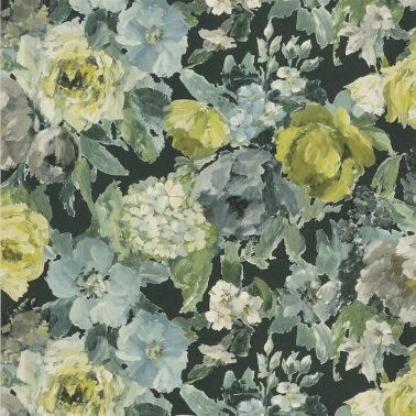 Carta da Parati PDG675-02 ROSETO - SLATE - Designers Guild