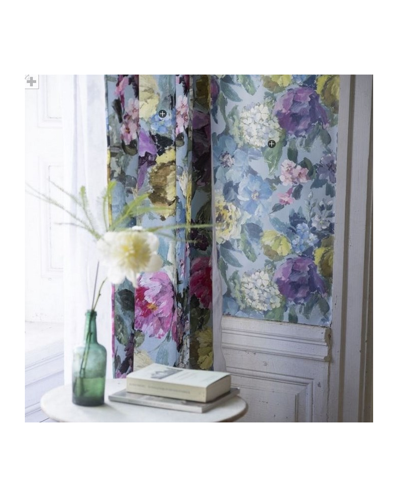 Carta da Parati PDG675-02 ROSETO - SLATE - Designers Guild