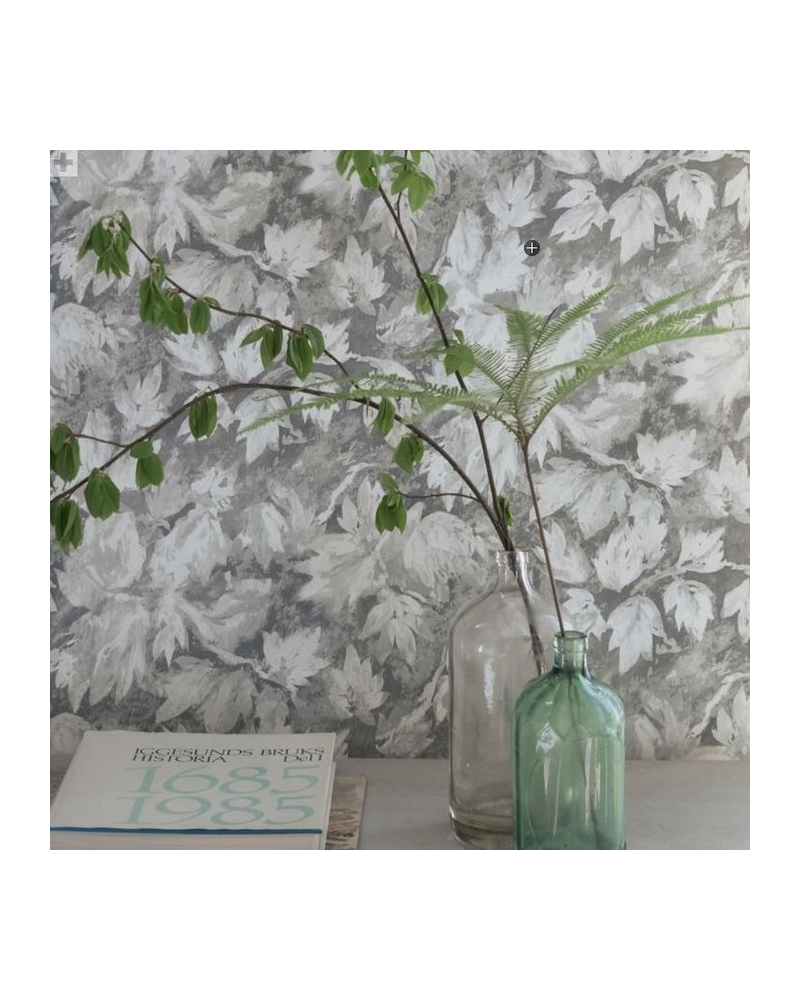 Carta da Parati PDG679-03 FRESCO LEAF - SILVER - Designers Guild