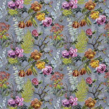 Dekostoff FDG2356_01 TULIPANI-GRAPHITE Designers Guild
