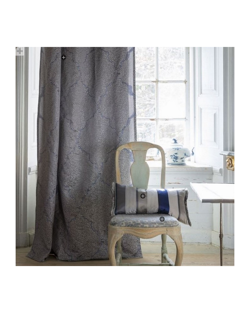 Tecido FDG2360_01 BASILICA-ZINC Designers Guild
