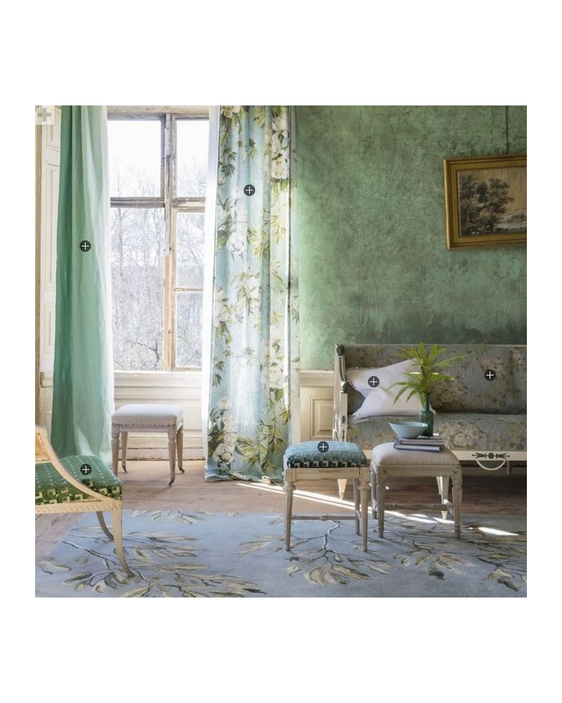 Fabric FDG2372_01 FLOREALE-GRANDE-NATURAL Designers Guild