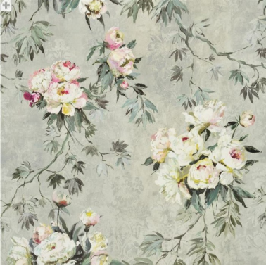 Dekostoff FDG2372_03 FLOREALE-GRANDE ZINC Designers Guild
