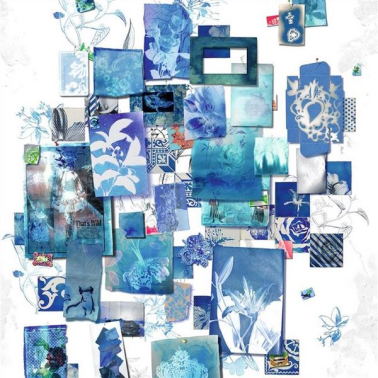 Carta da Parati PCL700-01 FOLLETE - BLEU DE ROI - CHRISTIAN LACROIX