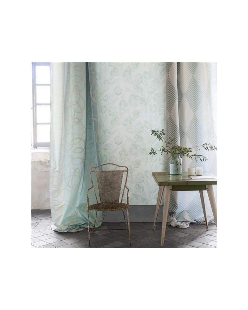 Wallpaper PDG685-01 FONTAINEBLEAU - PORCELAIN - Designers Guild