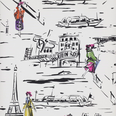 Tapete La Parisienne 03083-01 Noir et Blanc - MANUEL CANOVAS