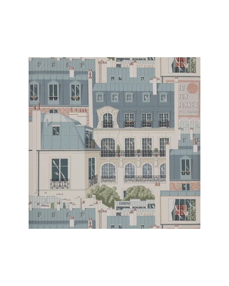 Carta da Parati Les Toits de Paris 03082-01 Vert de Gris - MANUEL CANOVAS