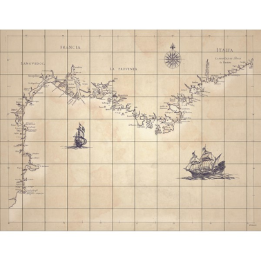 Wallpaper M 2506-1 CARTE MARIN - Tres Tintas
