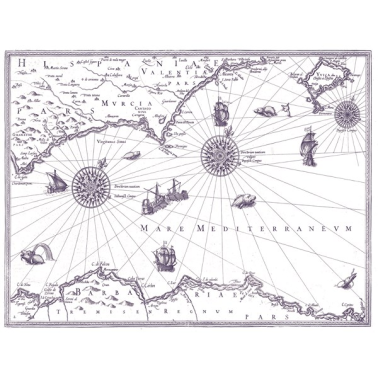 Wallpaper M 2506-2 CARTE MARIN - Tres Tintas