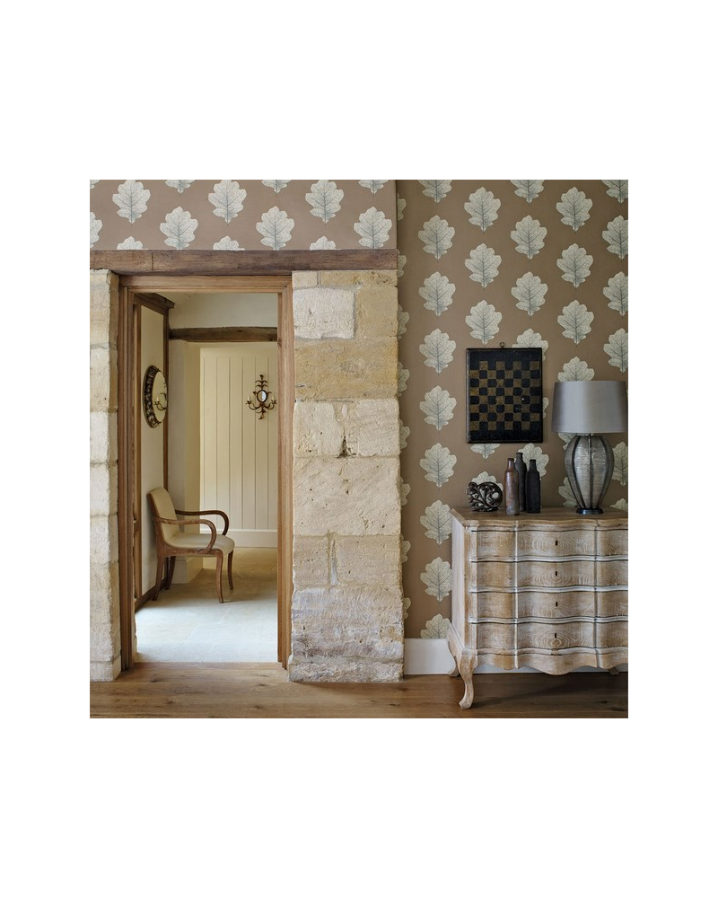 Papel Pintado OAK FILIGREE DWOW215700-charcoal bronze - Sanderson