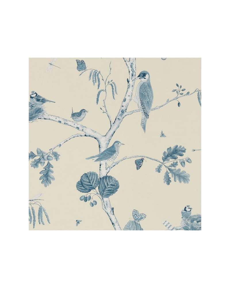 Tapete WOODLAND CHORUS DWOW215705-indigo ecru - Sanderson Tapete WOODLAND CHORUS DWOW215705-indigo ecru - Sanderson