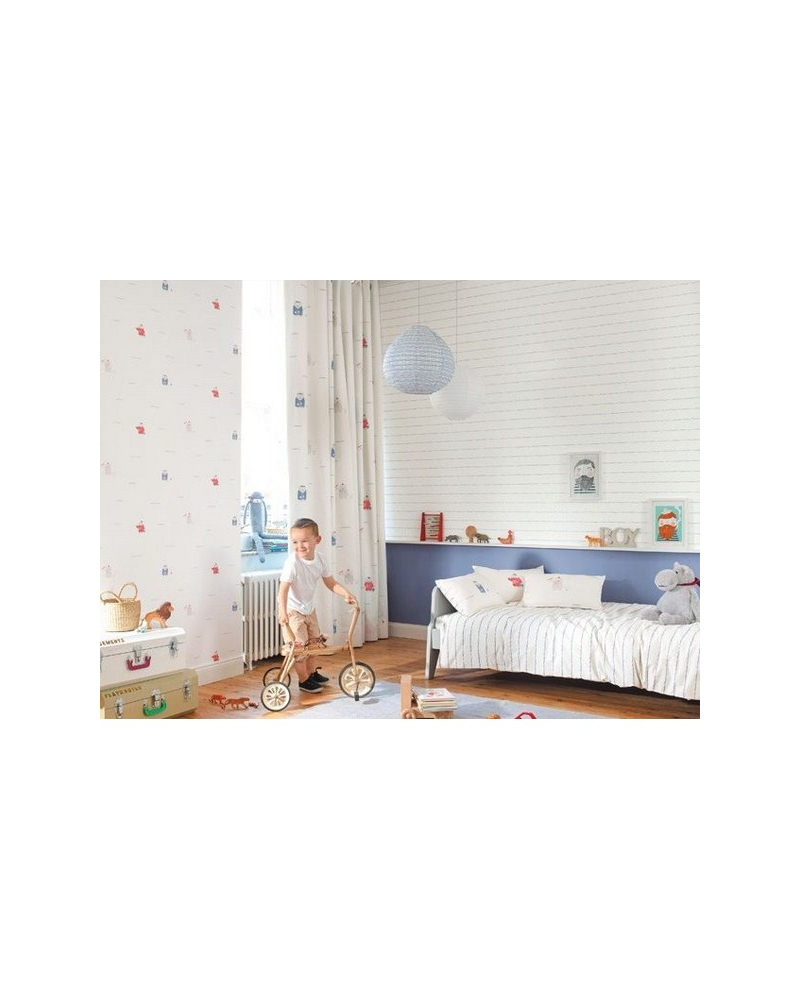 Tissus MWS29924222 ESCRITURE BRODEE ROSE Casadeco