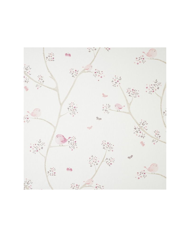 Tela MWS80024418 OISEAUX ROSE Casadeco Tela MWS80024418 OISEAUX ROSE Casadeco