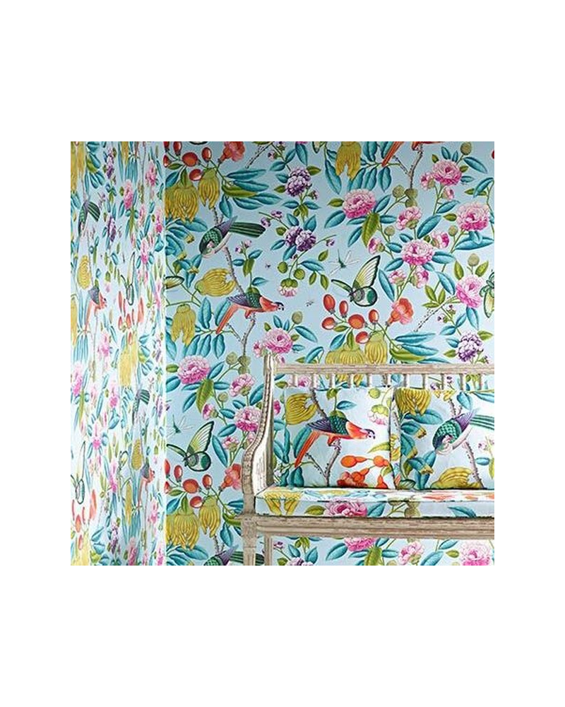 Tecido 04811-01 SERENDIP TURQUOISE MANUEL CANOVAS