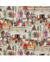 Tissus 04913-01 HAZARA TURQUOISE MANUEL CANOVAS