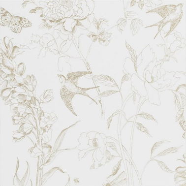 Papel Pintado PDG721-02 Sibylla garden Gold - Designers Guild
