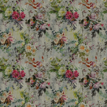 Tecido FDG2560-01 Aubriet lino Damson Designers Guild