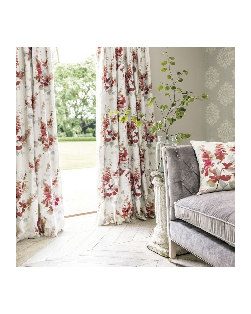 Tissus DWAP226290 DELPHINIUMS Coral Sanderson