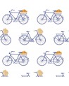 Carta da Parati GDW-5435-003 Bicicletas Azul - GASTON Y DANIELA