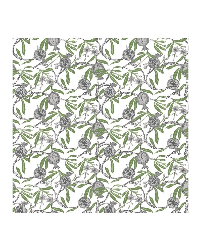 Papier peint GDW-5439-001 Granadas Blanco-Verde - GASTON Y DANIELA Papier peint GDW-5439-001 Granadas Blanco-Verde - GASTON Y DANIELA