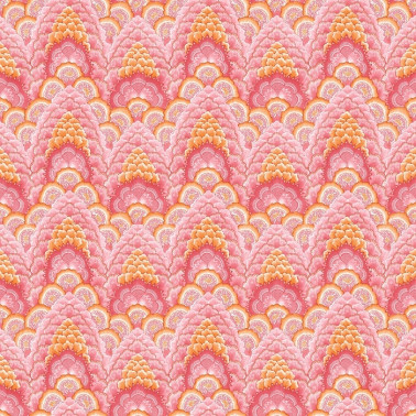 Papel Pintado GDW-5447-003 Ganges Rosa-Naranja - GASTON Y DANIELA