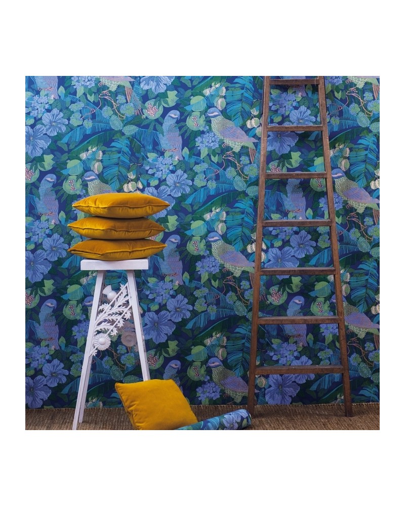 Papel Pintado GDW-5449-002 Plantation Verde - GASTON Y DANIELA