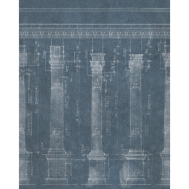 Carta da Parati COLONNADE BLUE WP20023 - MIND THE GAP