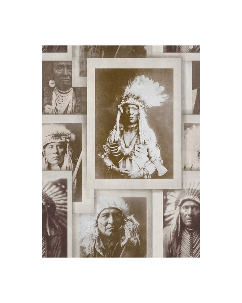 Papel de parede INDIAN CHIEFS SEPIA WP20071 - MIND THE GAP Papel de parede INDIAN CHIEFS SEPIA WP20071 - MIND THE GAP