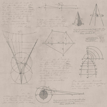 Carta da Parati NEWTON GEOMETRY TAUPE WP20047 - MIND THE GAP