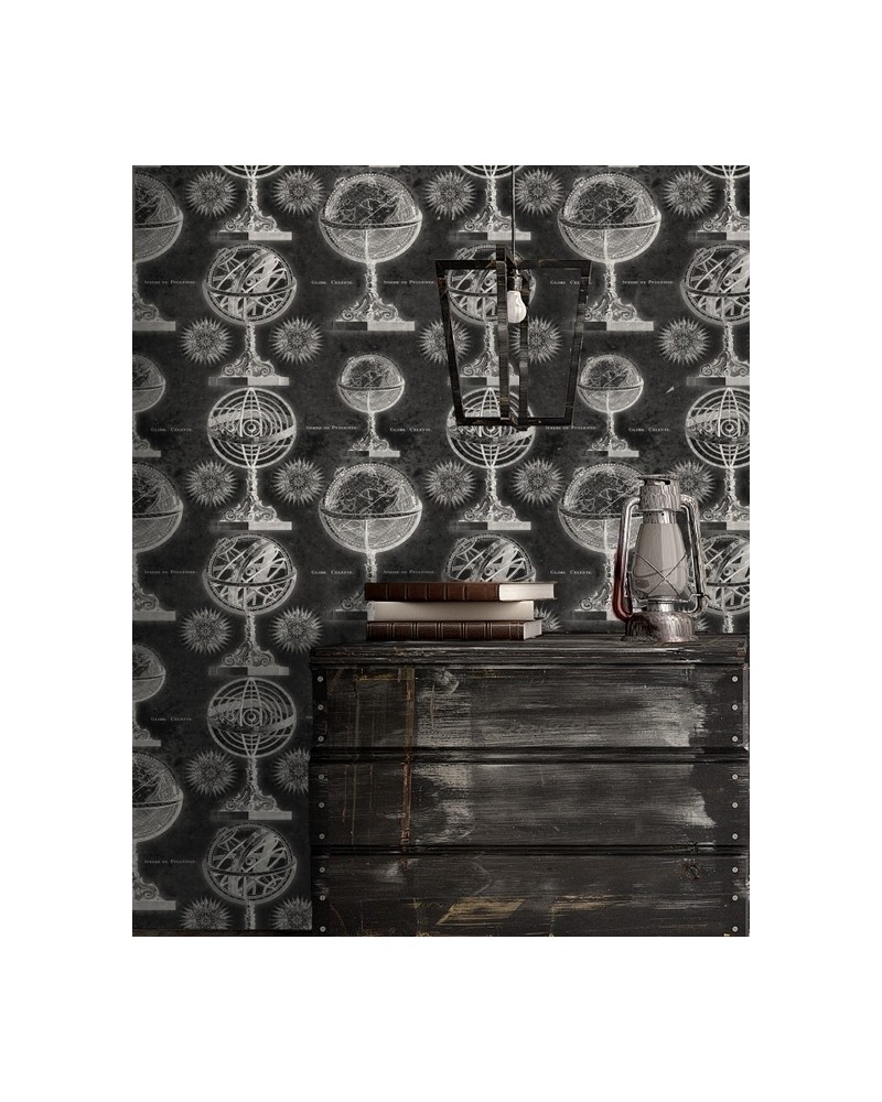 Wallpaper ARMILLARY ANTHRACITE WP20030 - MIND THE GAP