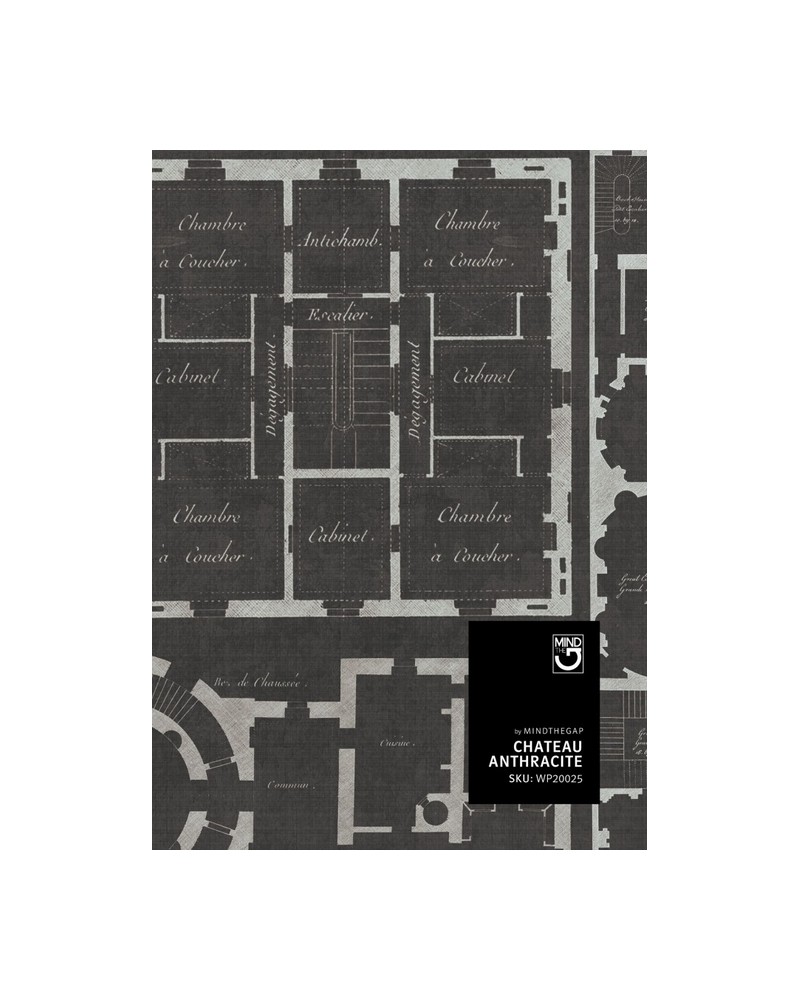 Tapete CHATEAU ANTHRACITE WP20025 - MIND THE GAP