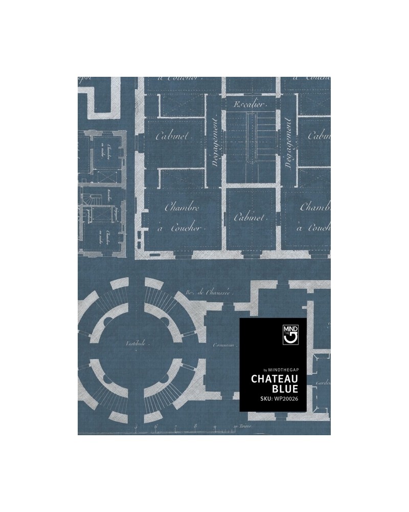 Papier peint CHATEAU BLUE WP20026 - MIND THE GAP