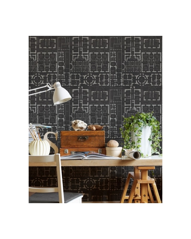 Tapete CHATEAU ANTHRACITE WP20025 - MIND THE GAP