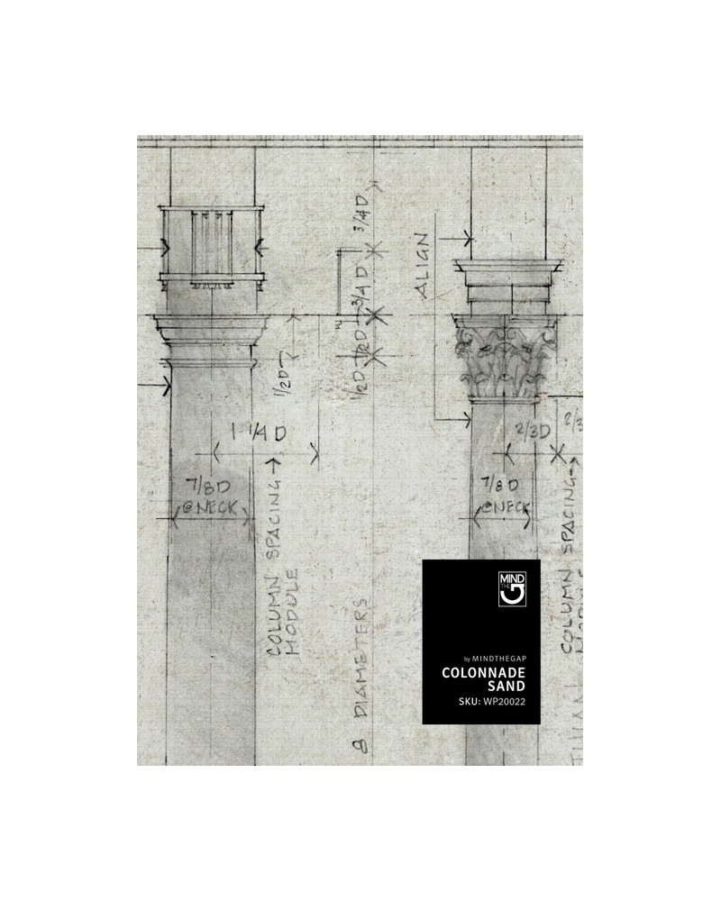 Papel de parede COLONNADE SAND WP20022 - MIND THE GAP