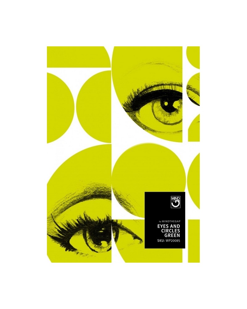Papel de parede EYES AND CIRCLES GREEN WP20085 - MIND THE GAP