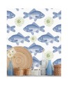 Carta da Parati FISH BLUE WP20009 - MIND THE GAP