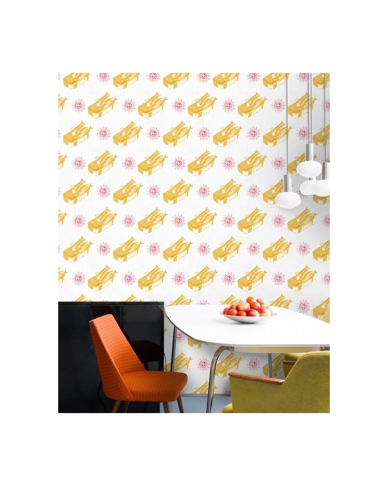 Wallpaper SARDINES YELLOW WP20010 - MIND THE GAP